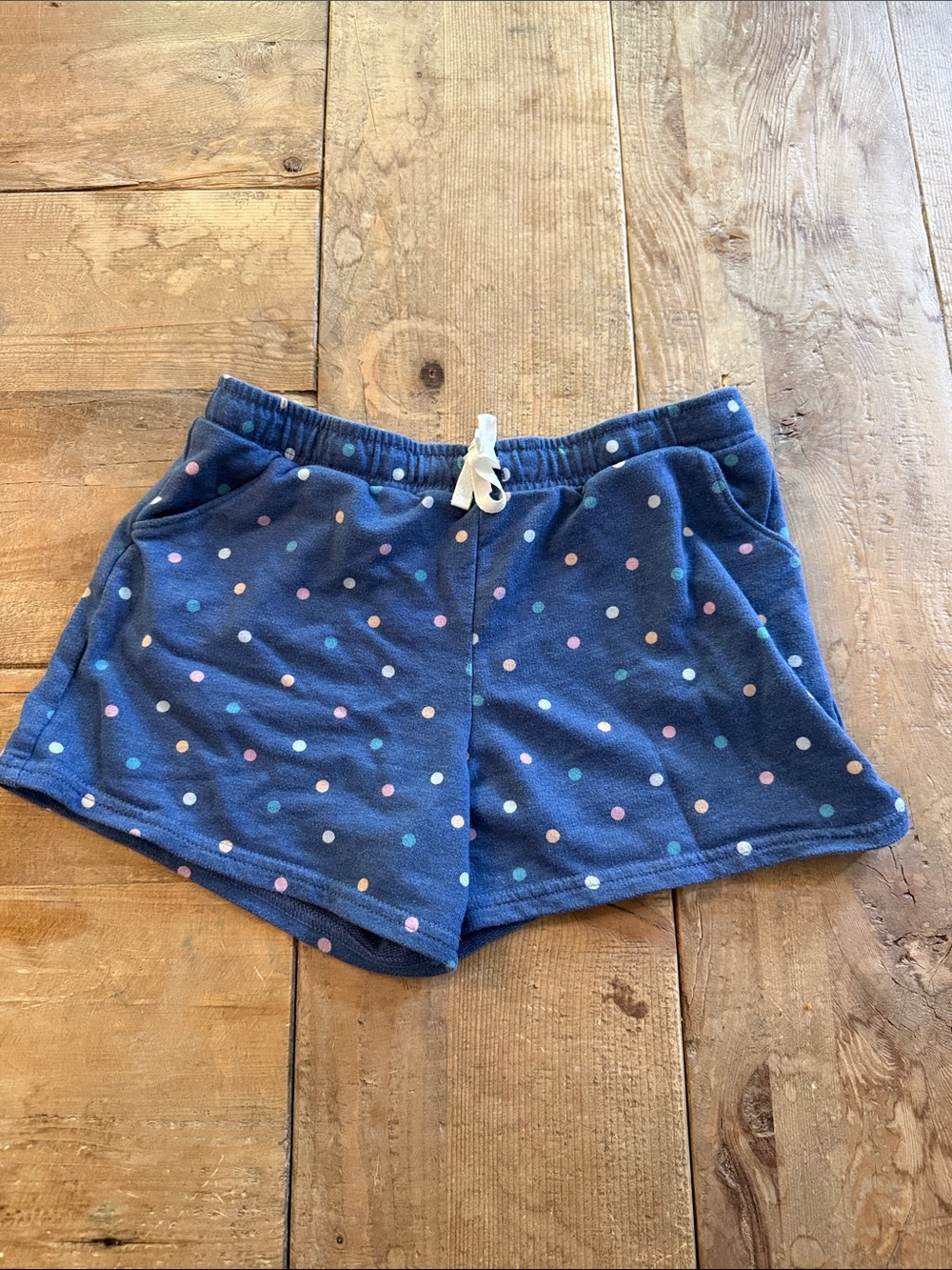 Carter's Navy Polka Dot Shorts with Multicolor Dots
